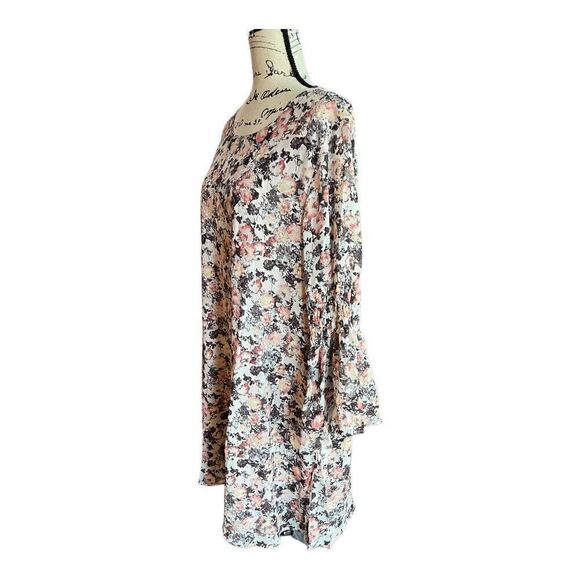 Bobeau Jude Plus Size Printed Flare Sleeve Dress Multi Color Floral Size 1X NWT - Picture 5 of 11